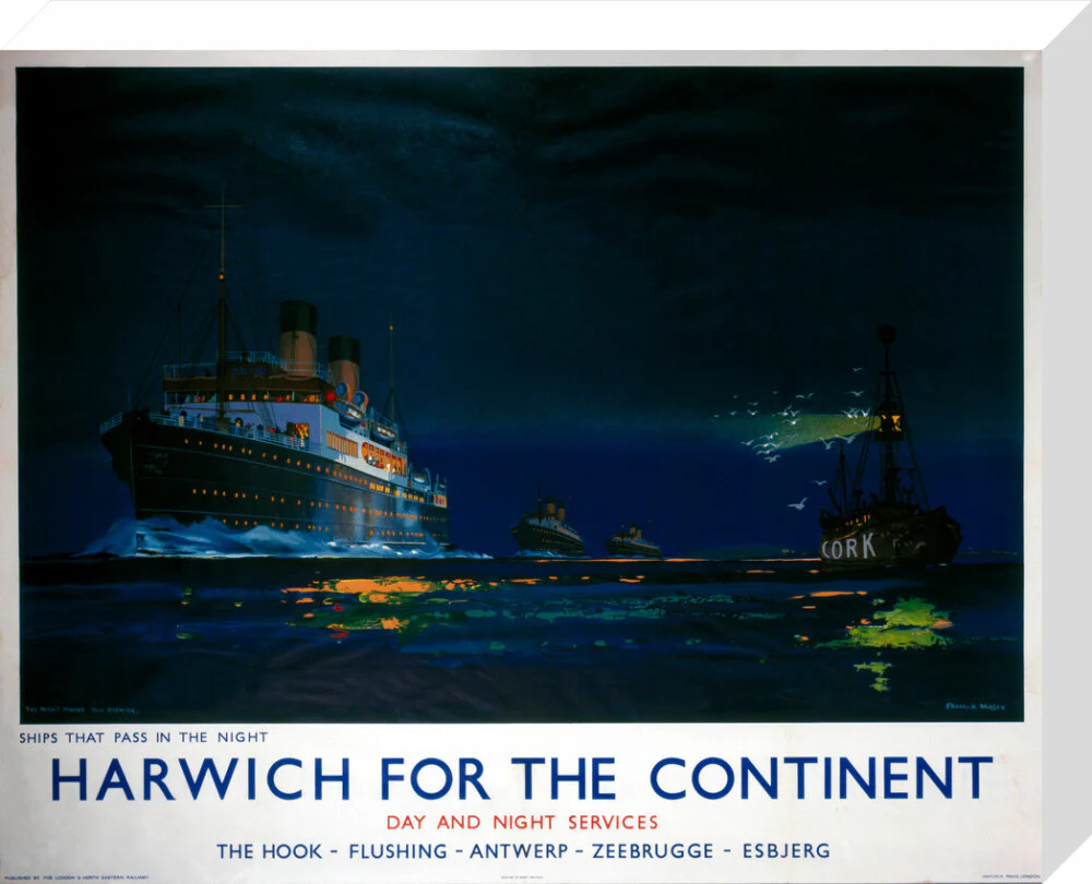 'Harwich for the Continent', LNER poster, 1923-1947. - Image 65