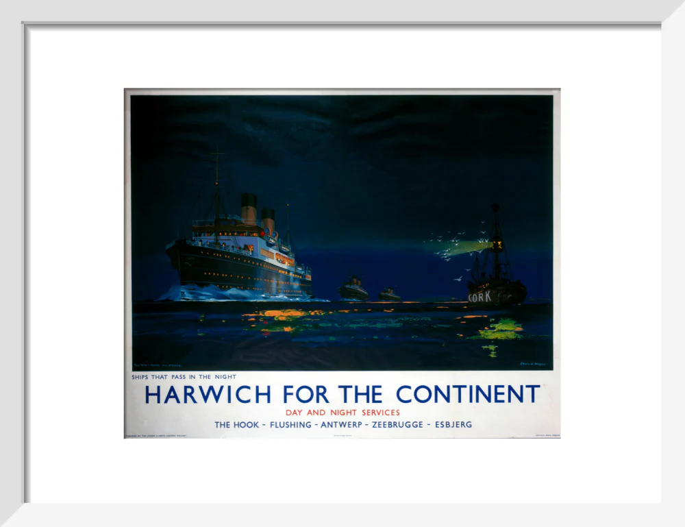 'Harwich for the Continent', LNER poster, 1923-1947. - Image 9