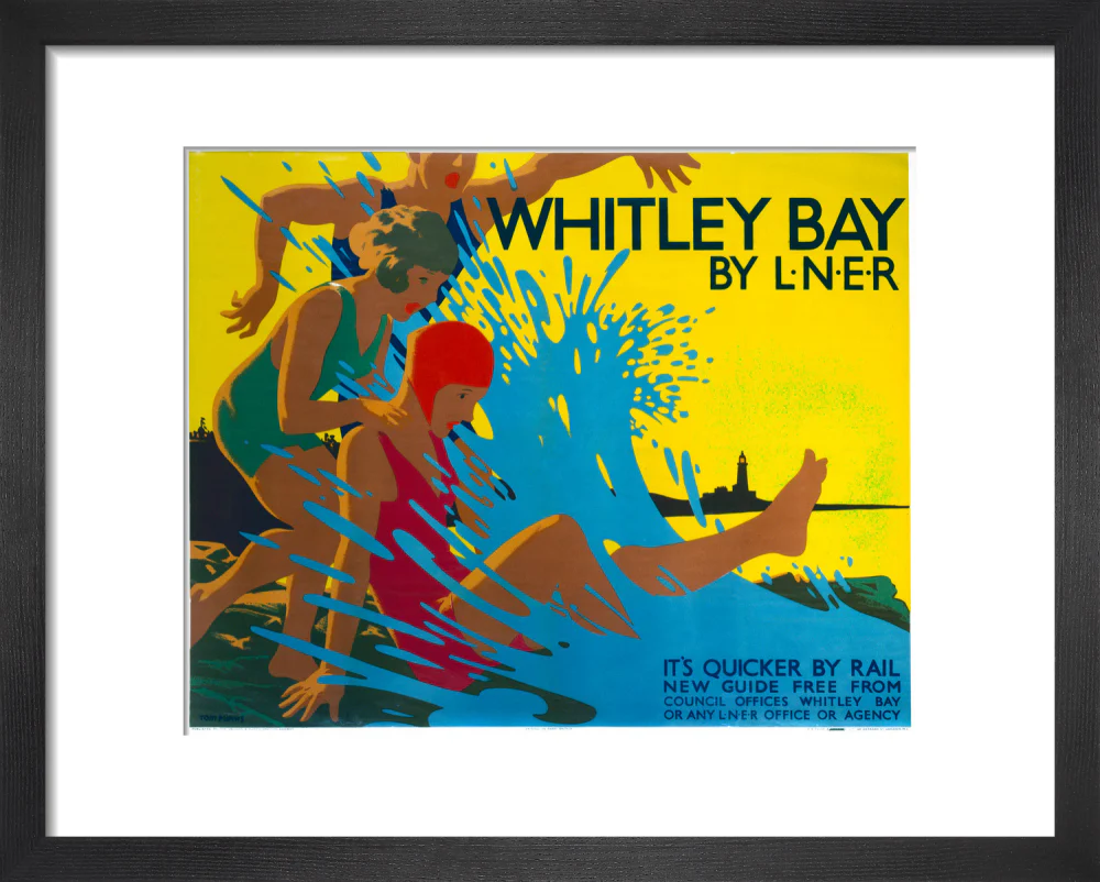 'Whitley Bay by LNER', LNER poster, c 1930s. - Image 36