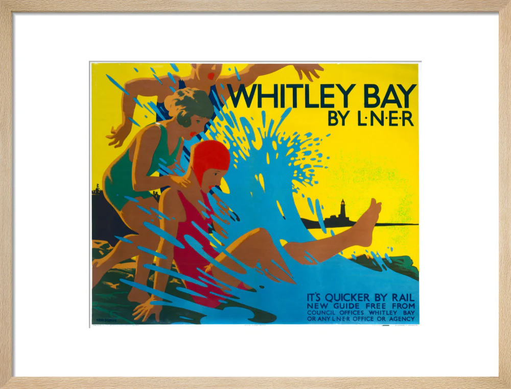 'Whitley Bay by LNER', LNER poster, c 1930s. - Image 49