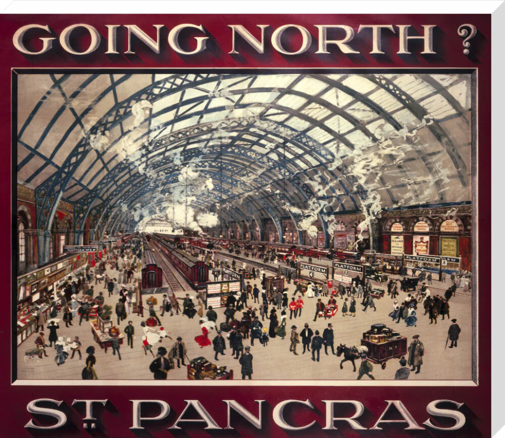 'Going North? St Pancras', MR poster, 1910. - Image 34