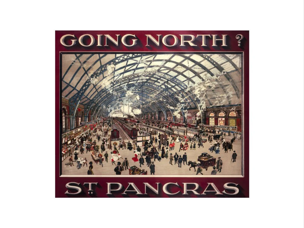 'Going North? St Pancras', MR poster, 1910. - Image 45