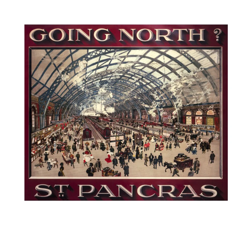 'Going North? St Pancras', MR poster, 1910. - Image 61