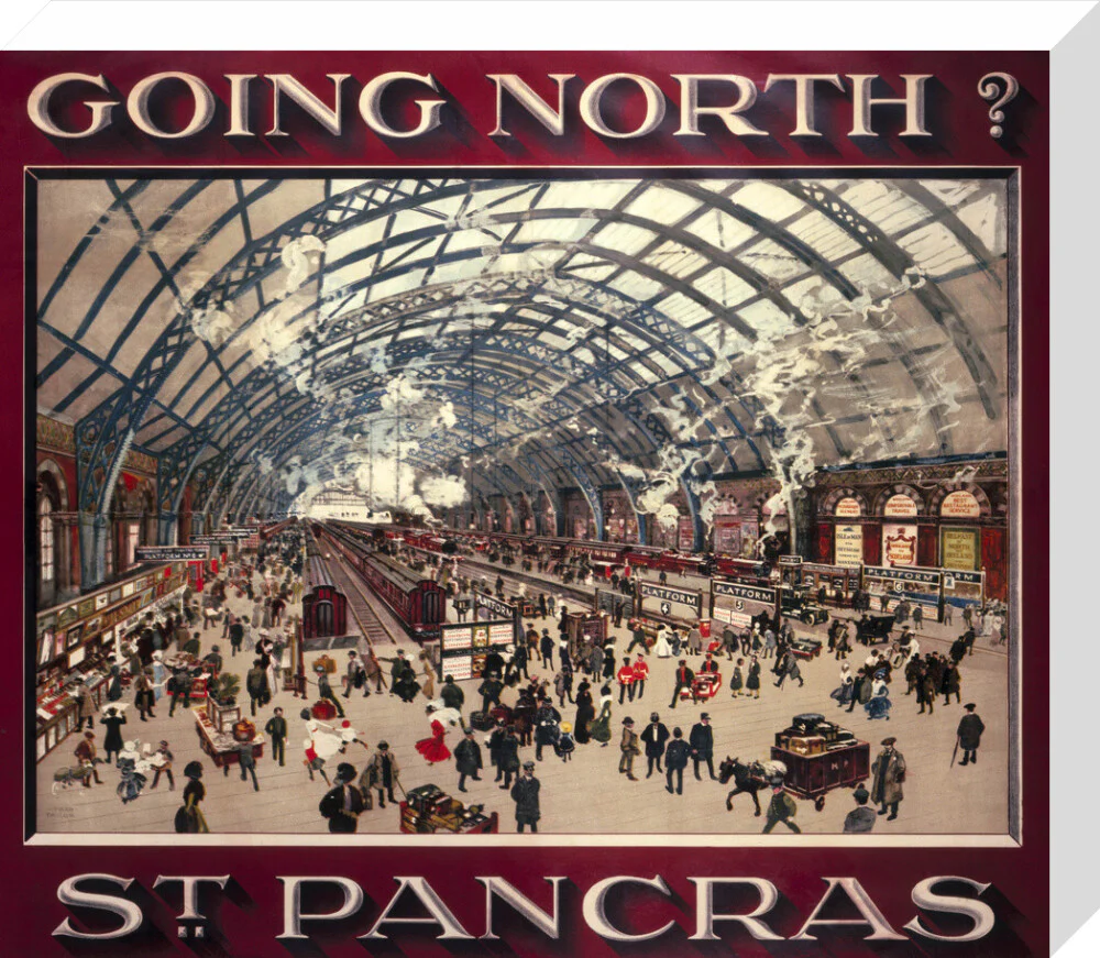 'Going North? St Pancras', MR poster, 1910. - Image 65