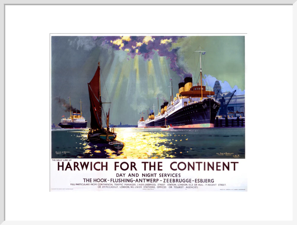 'Harwich for the Continent', LNER poster, 1940. - Image 24