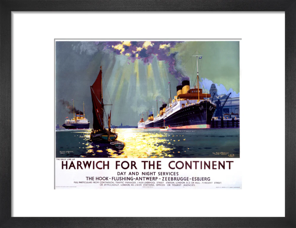 'Harwich for the Continent', LNER poster, 1940. - Image 41