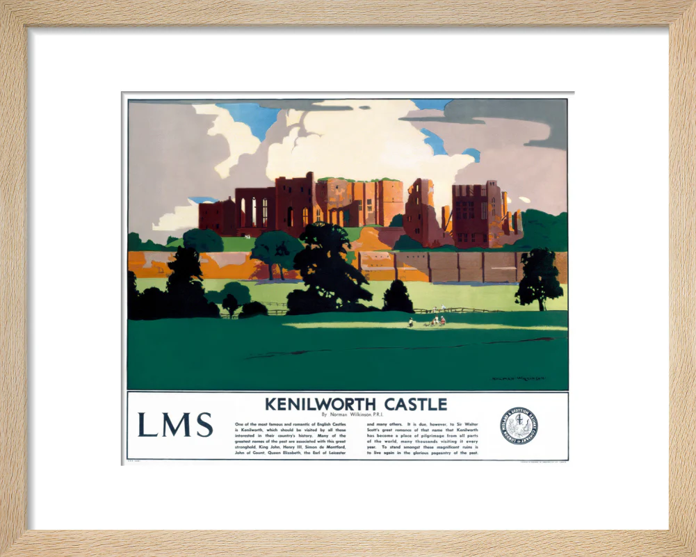 'Kenilworth Castle', LMS poster, 1929. - Image 39
