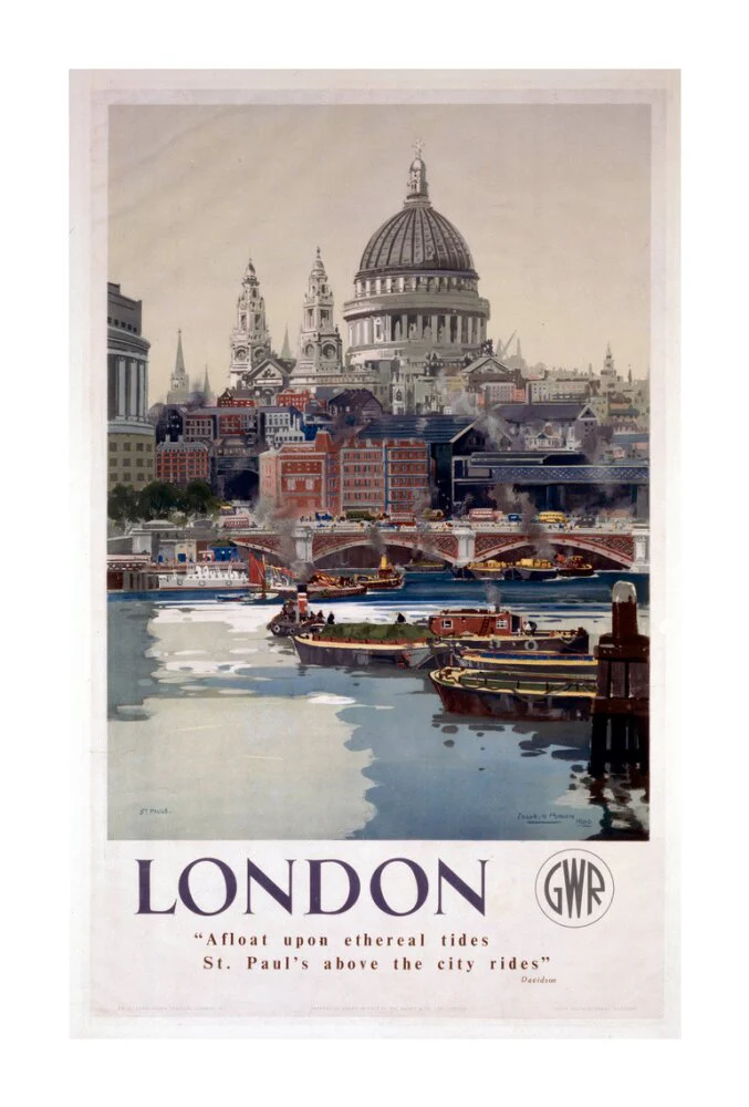 'London', GWR poster, 1923-1947. - Image 30