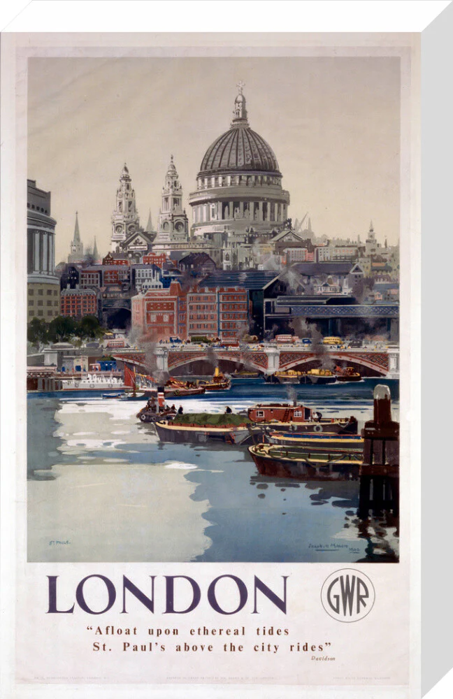 'London', GWR poster, 1923-1947. - Image 65