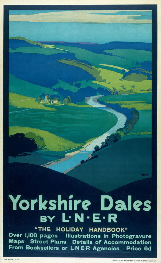'Yorkshire Dales', LNER poster, 1923-1947.