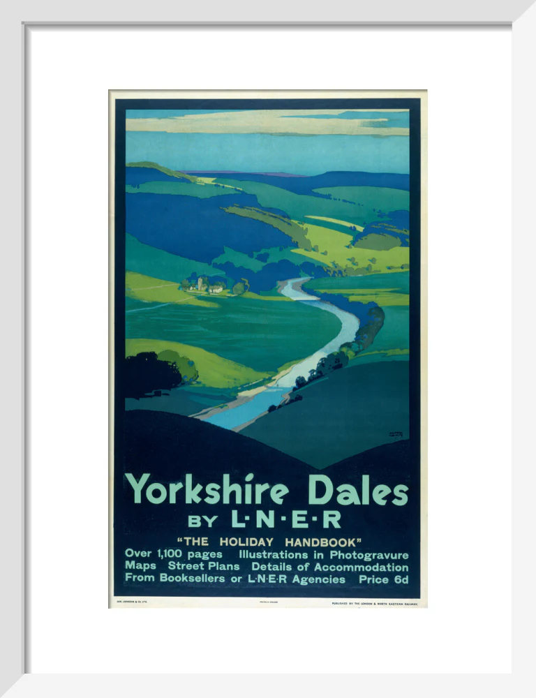 'Yorkshire Dales', LNER poster, 1923-1947. - Image 9