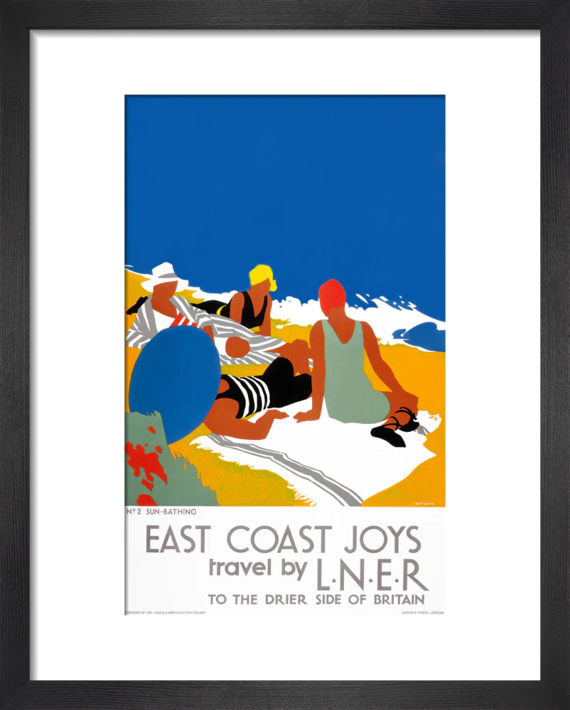 'East Coast Joys No 2 - Sun-bathing', LNER poster, 1931. - Image 36