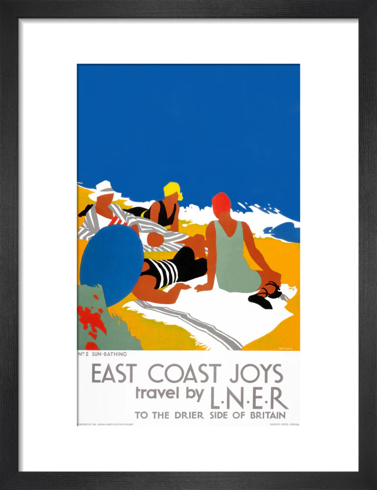 'East Coast Joys No 2 - Sun-bathing', LNER poster, 1931. - Image 41