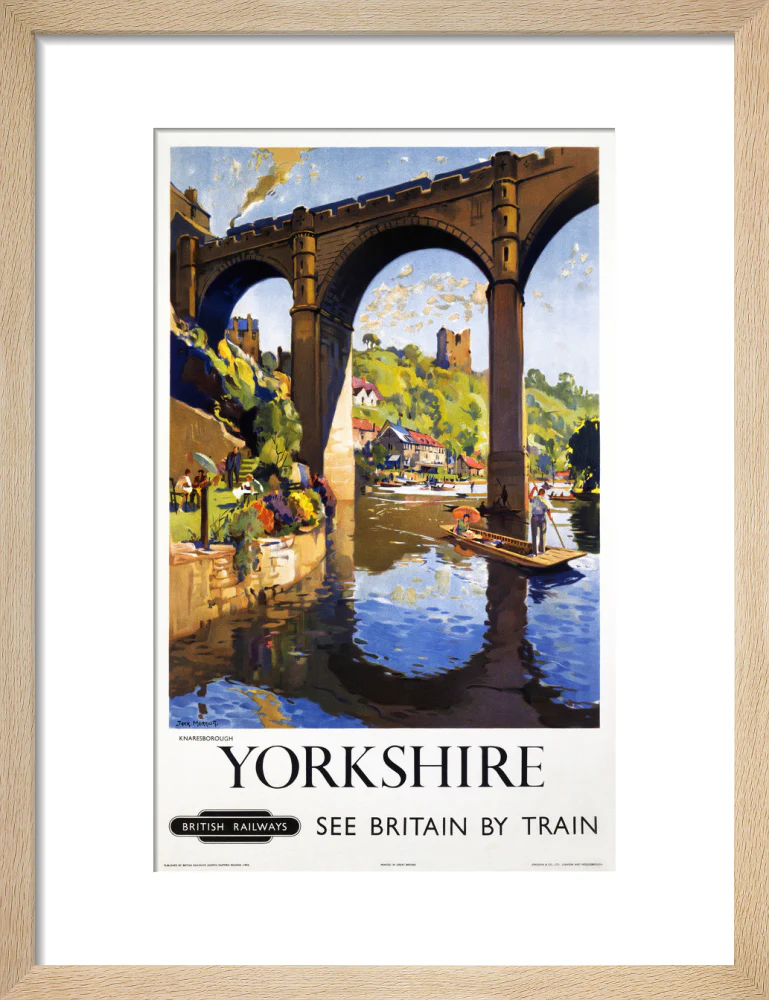'Knaresborough, Yorkshire', BR poster, 1954. - Image 11