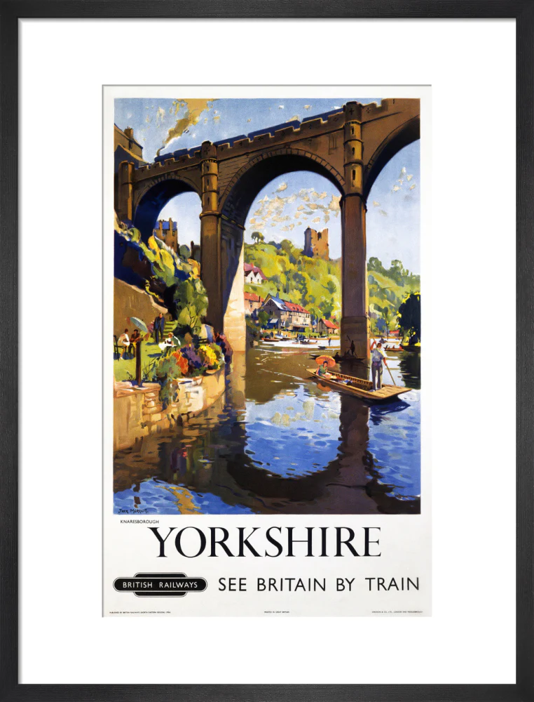 'Knaresborough, Yorkshire', BR poster, 1954. - Image 13