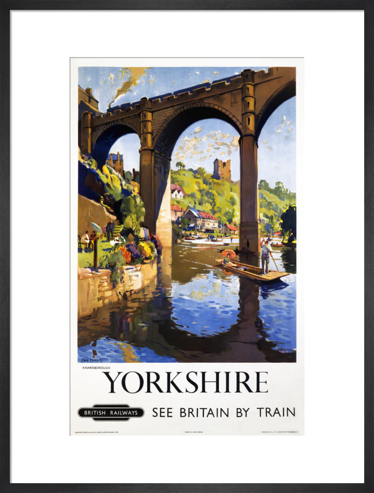 'Knaresborough, Yorkshire', BR poster, 1954. - Image 18