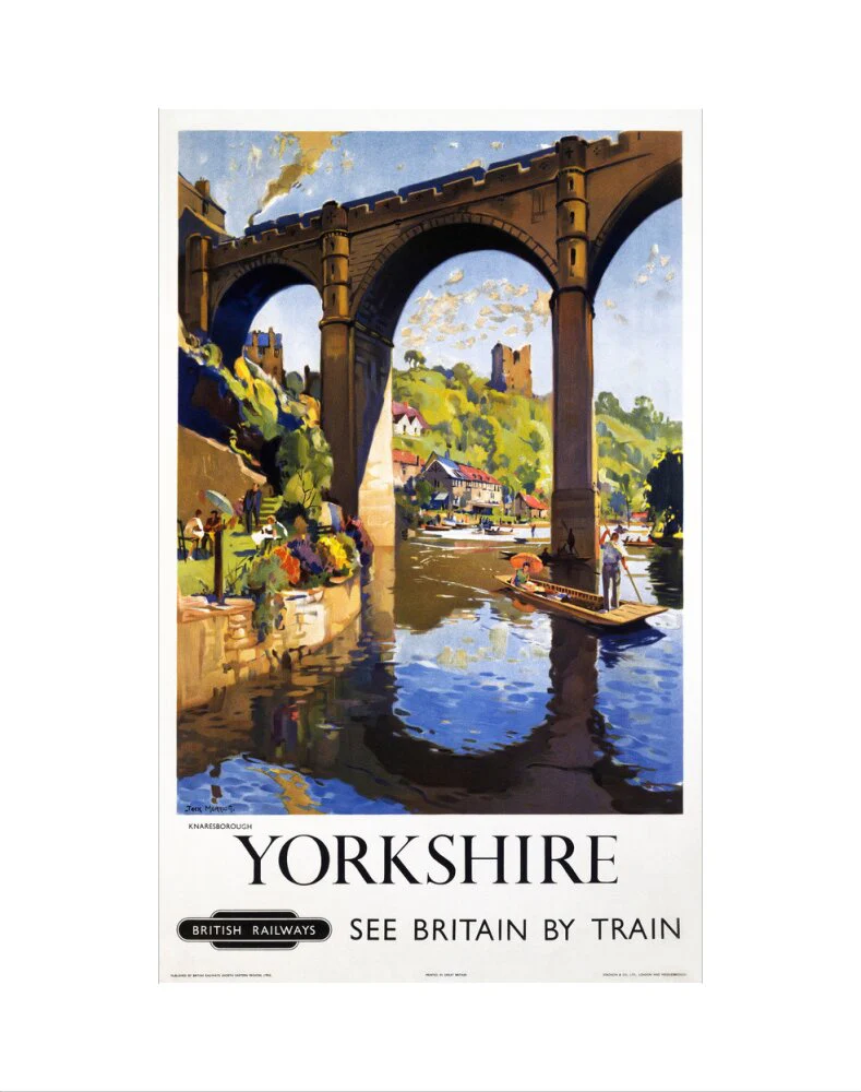 'Knaresborough, Yorkshire', BR poster, 1954. - Image 2