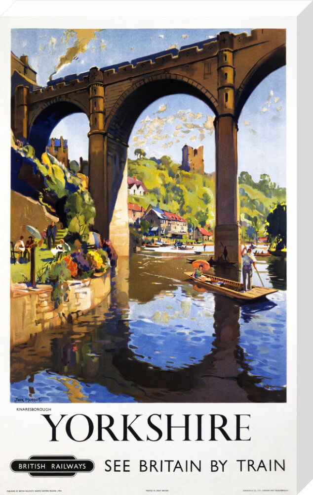 'Knaresborough, Yorkshire', BR poster, 1954. - Image 33