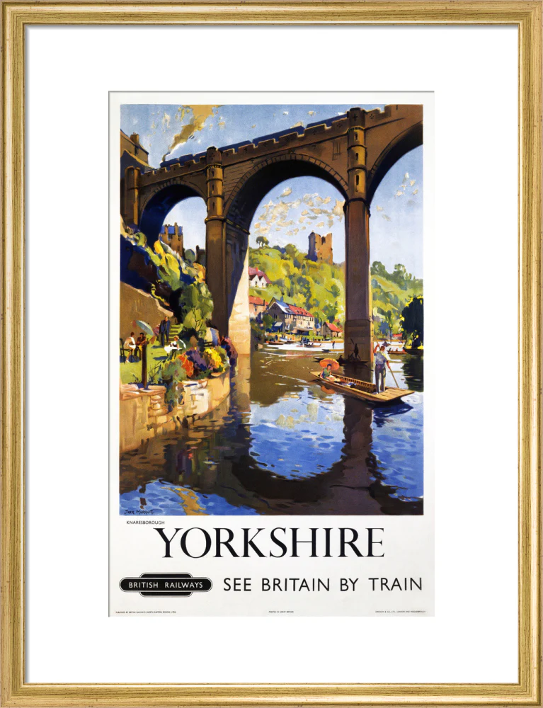 'Knaresborough, Yorkshire', BR poster, 1954. - Image 48
