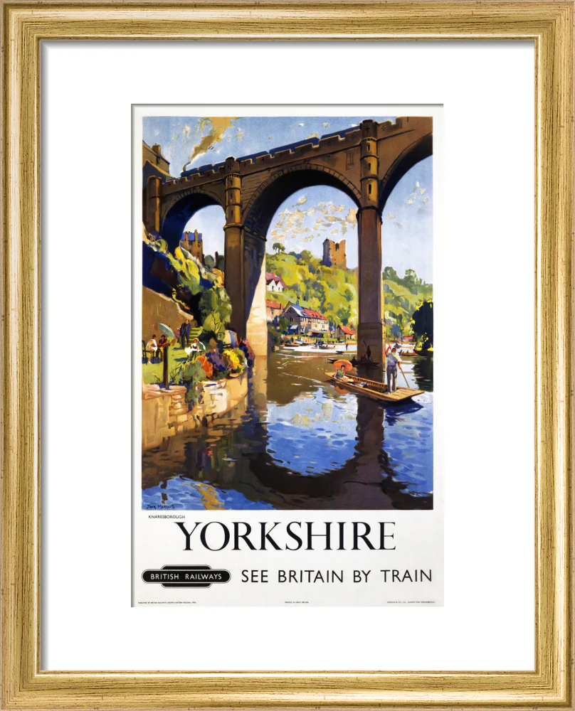 'Knaresborough, Yorkshire', BR poster, 1954. - Image 5