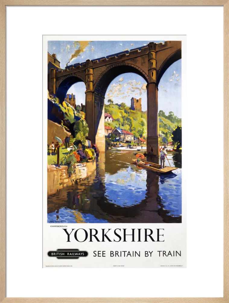 'Knaresborough, Yorkshire', BR poster, 1954. - Image 54