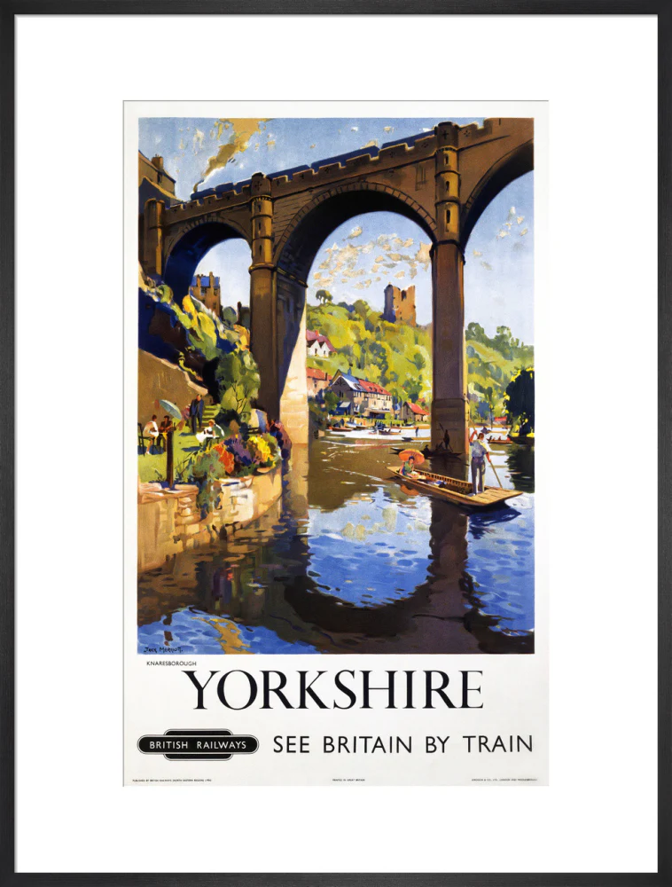 'Knaresborough, Yorkshire', BR poster, 1954. - Image 56