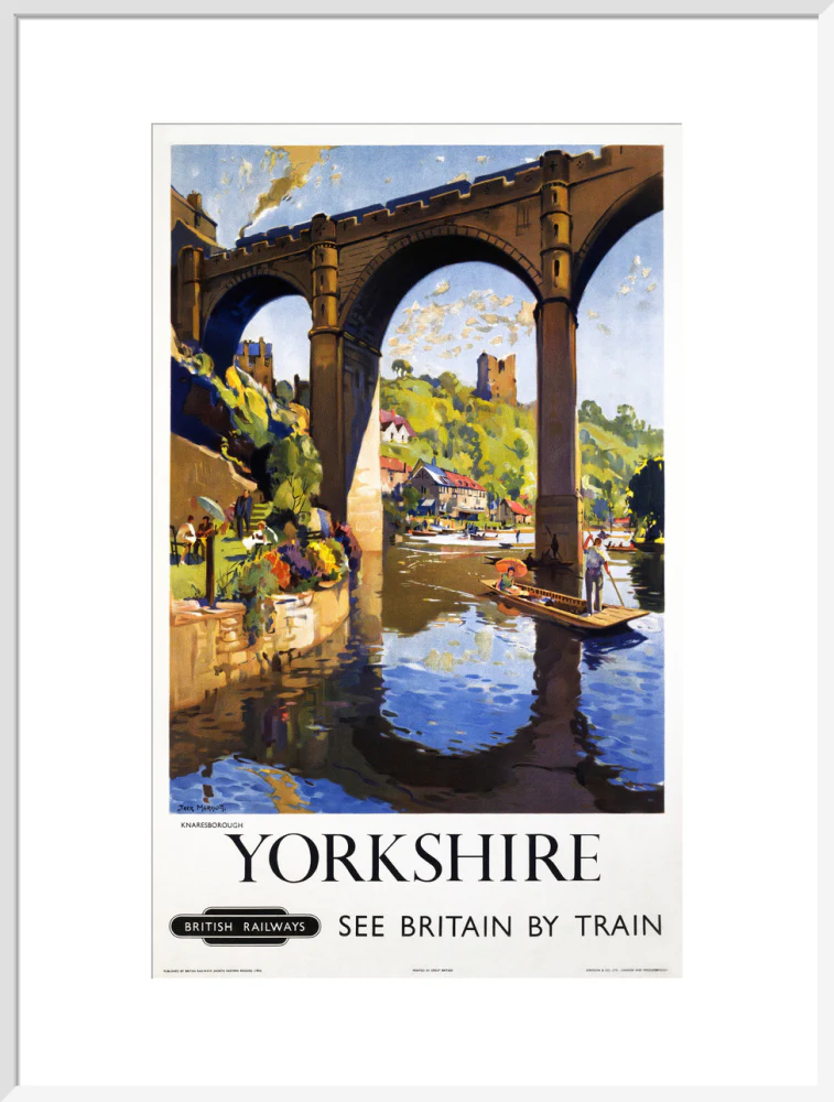 'Knaresborough, Yorkshire', BR poster, 1954. - Image 57