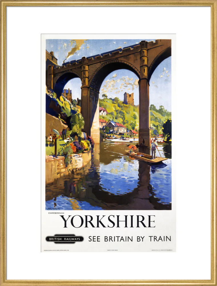 'Knaresborough, Yorkshire', BR poster, 1954. - Image 58