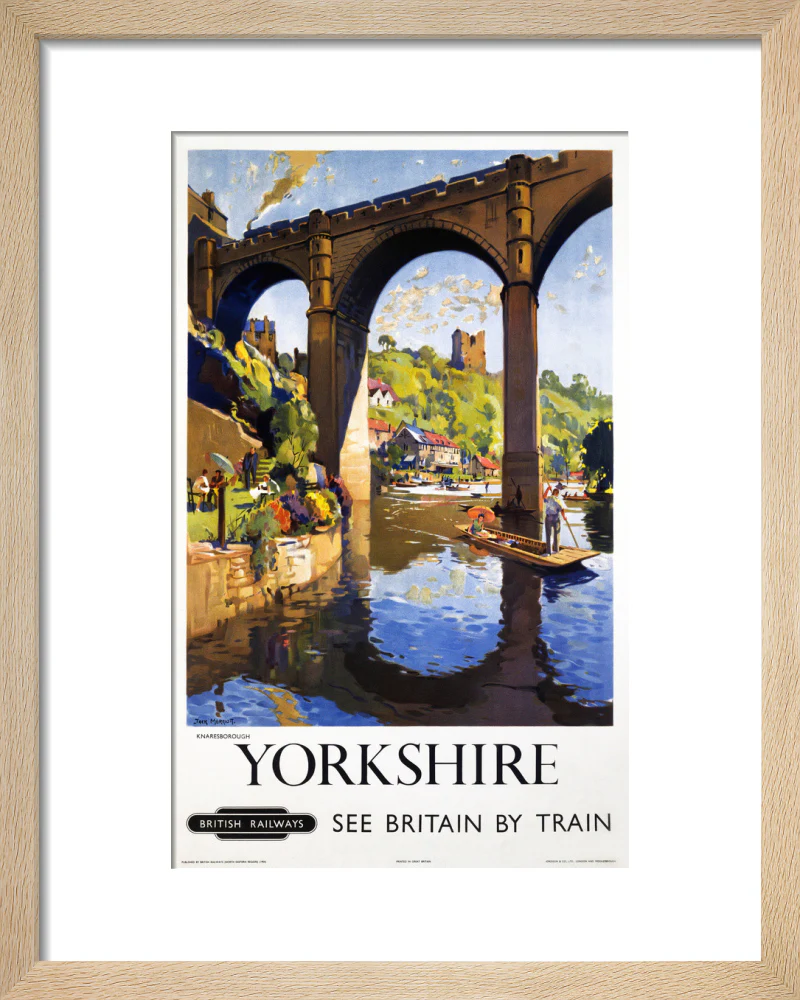 'Knaresborough, Yorkshire', BR poster, 1954. - Image 6