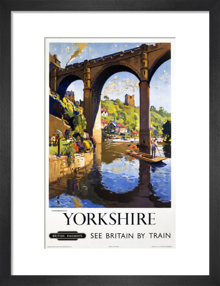 'Knaresborough, Yorkshire', BR poster, 1954. - Image 8