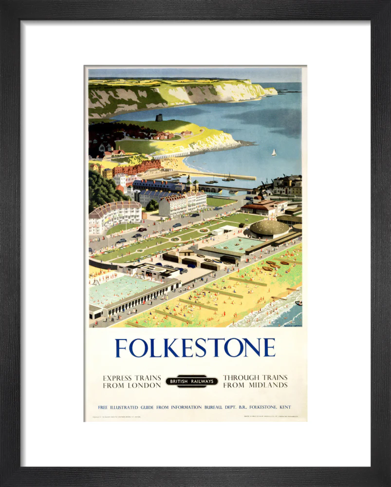 BR(SR) poster. Folkestone by Ronald Lampitt - Image 36