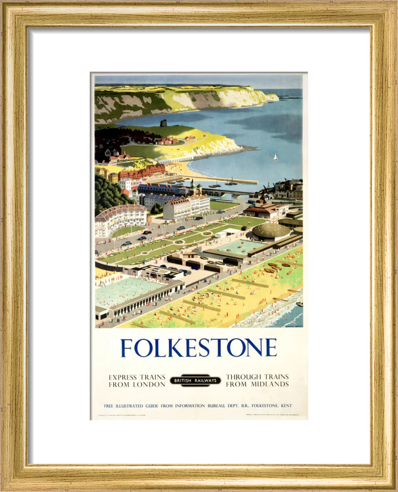 BR(SR) poster. Folkestone by Ronald Lampitt - Image 38