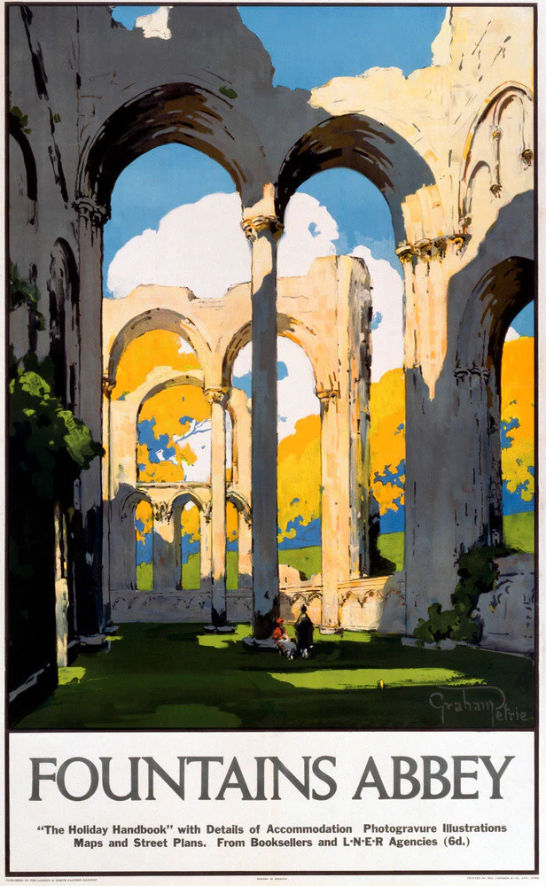 'Fountains Abbey', LNER poster, 1923-1947.