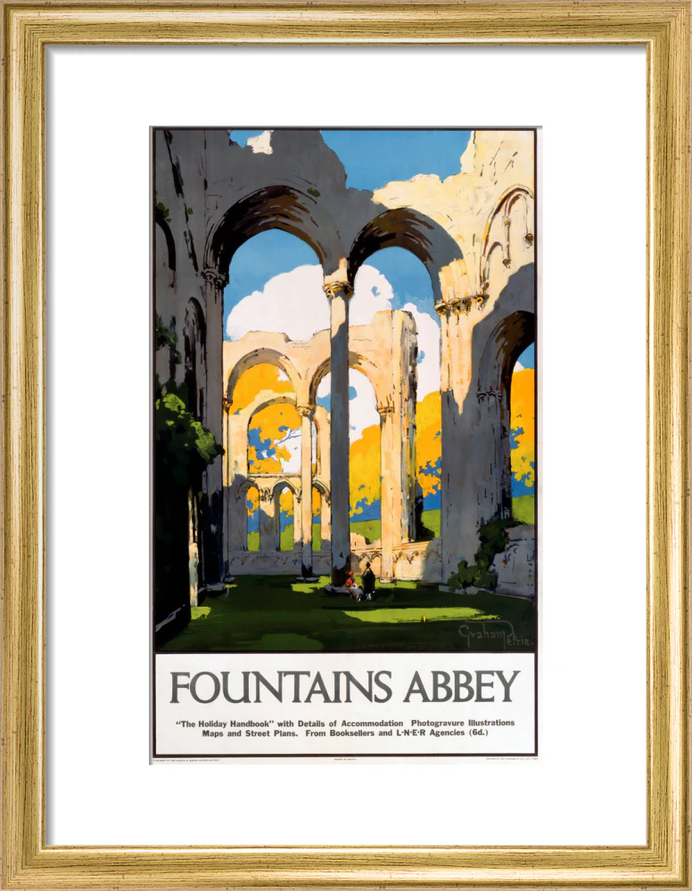 'Fountains Abbey', LNER poster, 1923-1947. - Image 10
