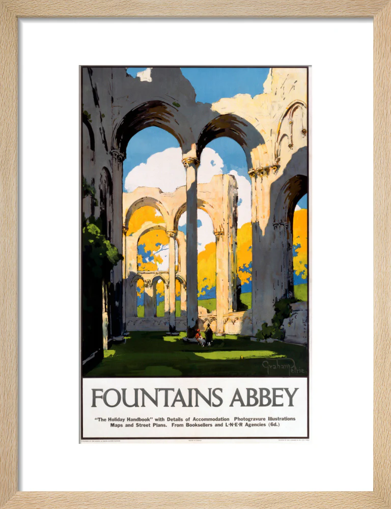 'Fountains Abbey', LNER poster, 1923-1947. - Image 11