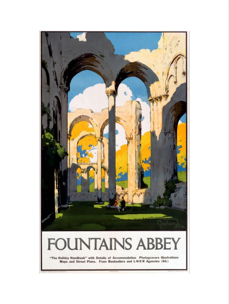 'Fountains Abbey', LNER poster, 1923-1947. - Image 12