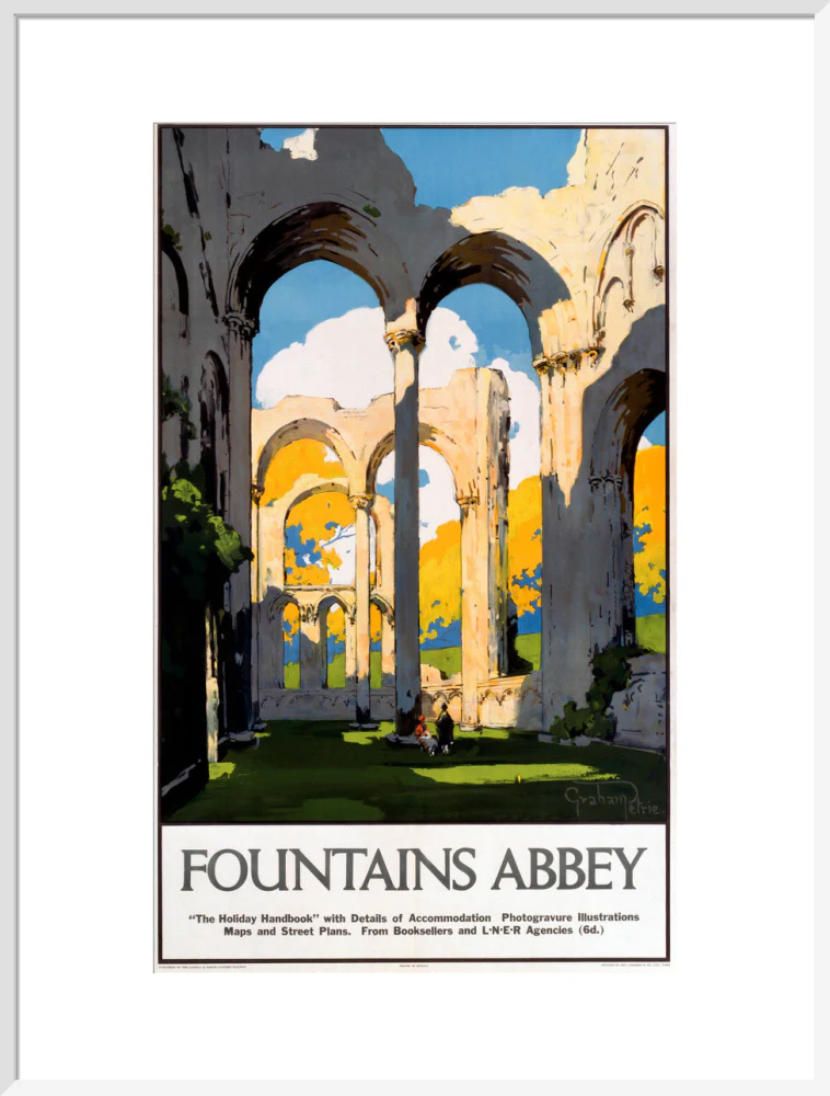 'Fountains Abbey', LNER poster, 1923-1947. - Image 24