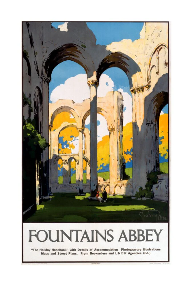 'Fountains Abbey', LNER poster, 1923-1947. - Image 29