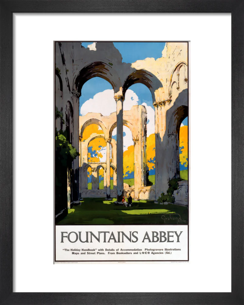 'Fountains Abbey', LNER poster, 1923-1947. - Image 3