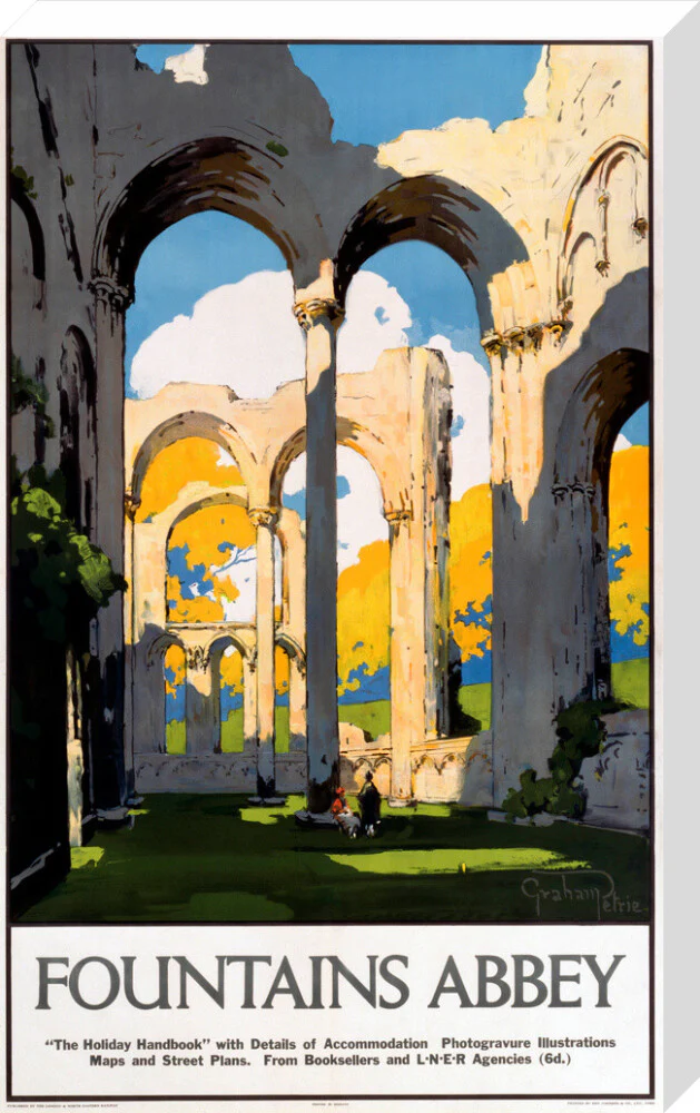 'Fountains Abbey', LNER poster, 1923-1947. - Image 33