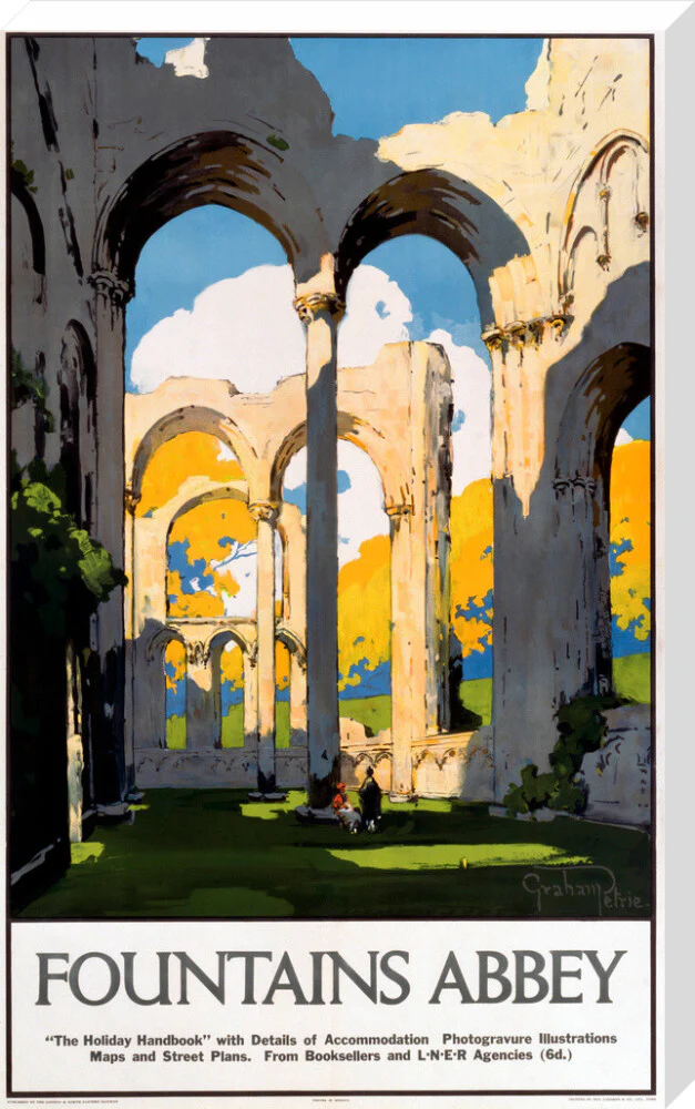'Fountains Abbey', LNER poster, 1923-1947. - Image 34