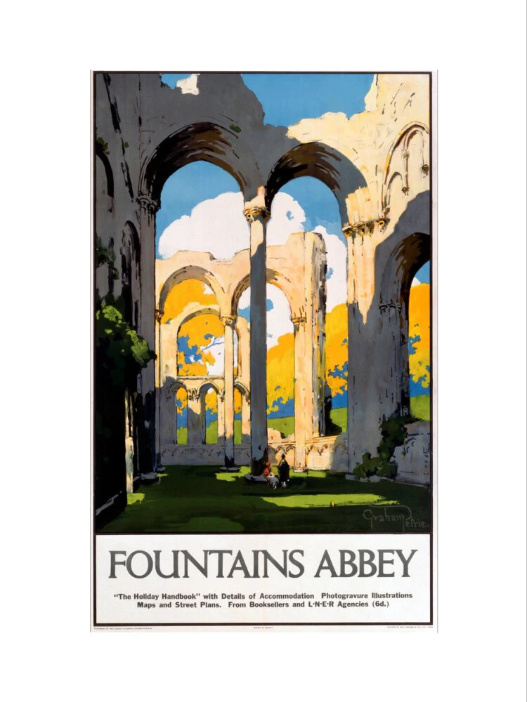 'Fountains Abbey', LNER poster, 1923-1947. - Image 40