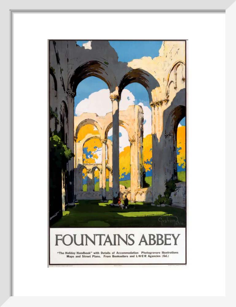 'Fountains Abbey', LNER poster, 1923-1947. - Image 42