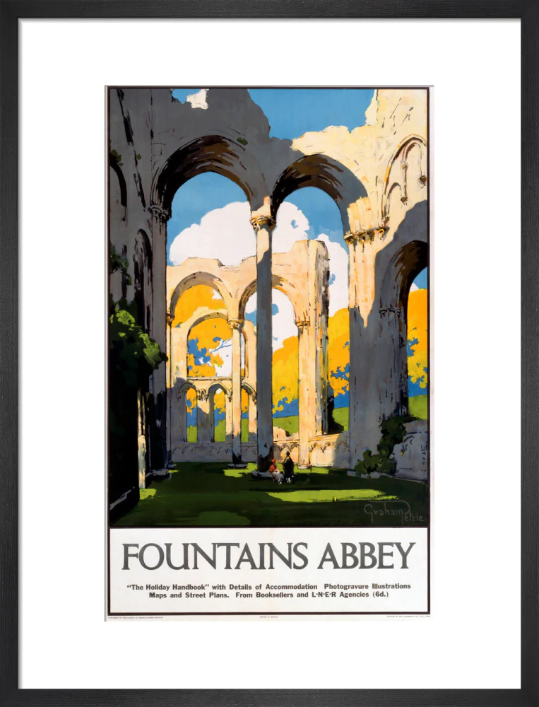 'Fountains Abbey', LNER poster, 1923-1947. - Image 46
