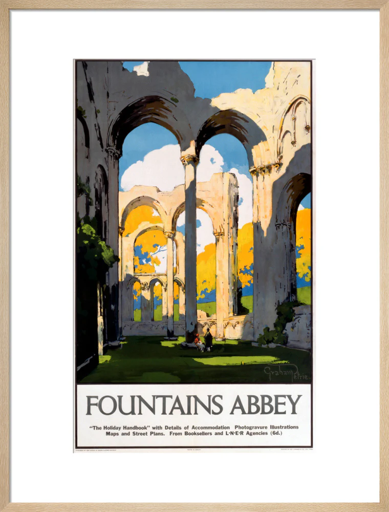 'Fountains Abbey', LNER poster, 1923-1947. - Image 54