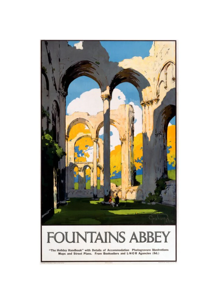 'Fountains Abbey', LNER poster, 1923-1947. - Image 60