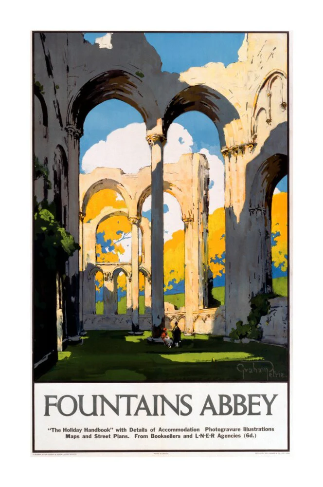 'Fountains Abbey', LNER poster, 1923-1947. - Image 63