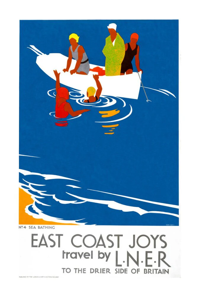 'East Coast Joys - No 4', LNER poster, 1931. - Image 63