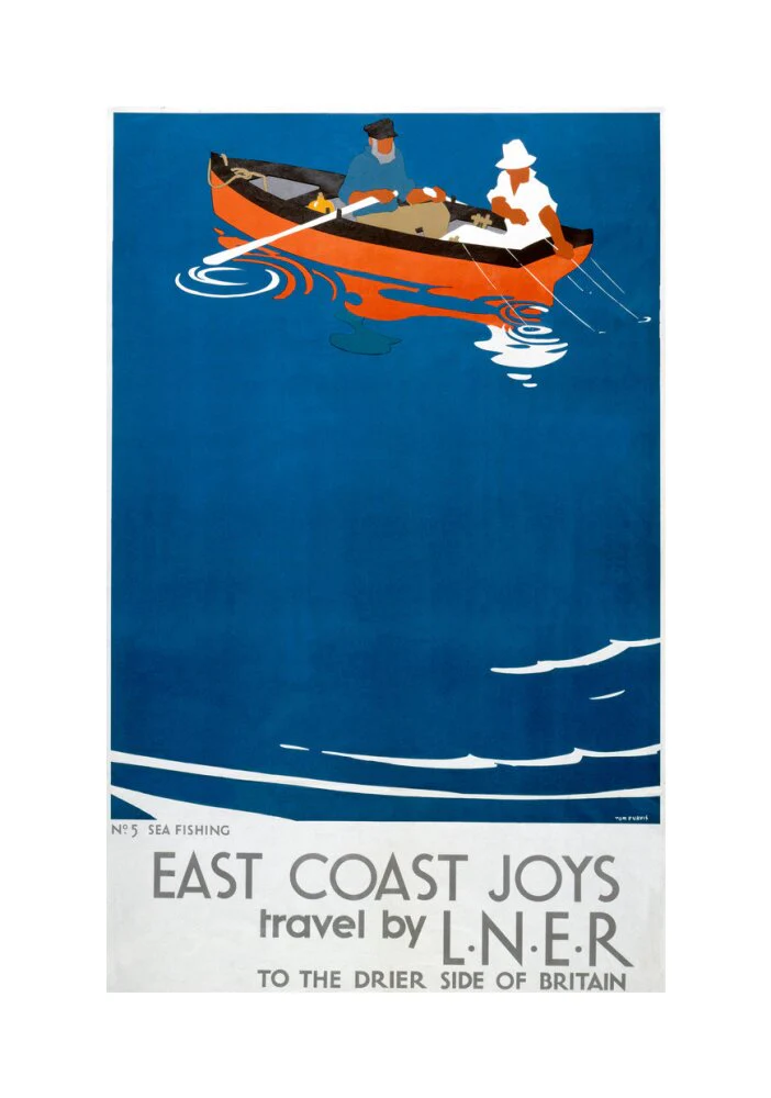 'East Coast Joys - No 5', LNER poster, 1931. - Image 28