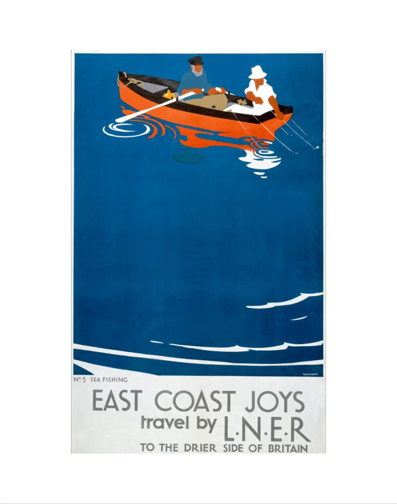 'East Coast Joys - No 5', LNER poster, 1931. - Image 35